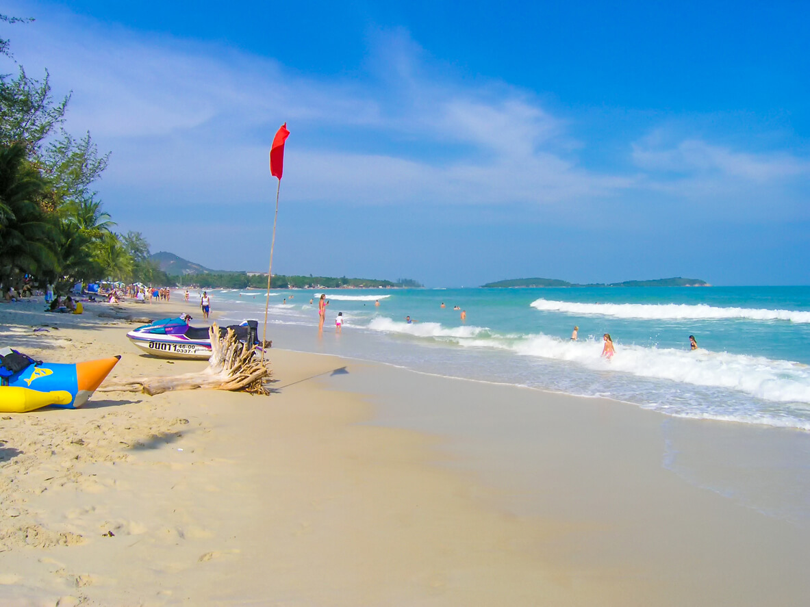 Pláž Chaweng : Pláž Chaweng :